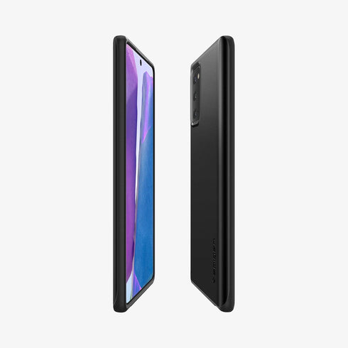 ACS01388 - Galaxy Note 20 Ultra Thin Fit Case in black showing the back